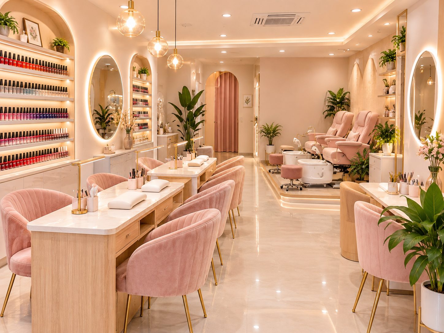 kinh nghiệm tiệm nail Trâu Quỳ - Kinh nghiệm tiệm nail tại Trâu Quỳ - Nội Thất Hà Tuấn LX