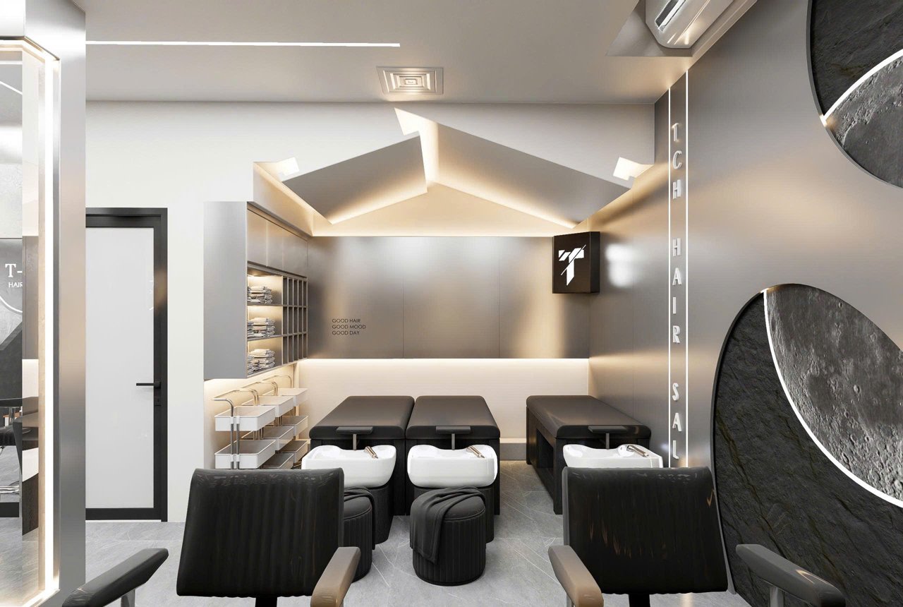 Sàn salon tóc: chọn loại chống trơn trượt, chịu hoá chất, dễ lau