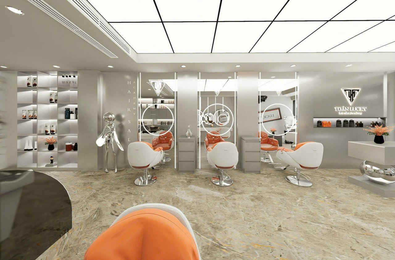 Bố trí gương và quầy trong salon nhỏ: mẹo tối ưu không gian dưới 20m2