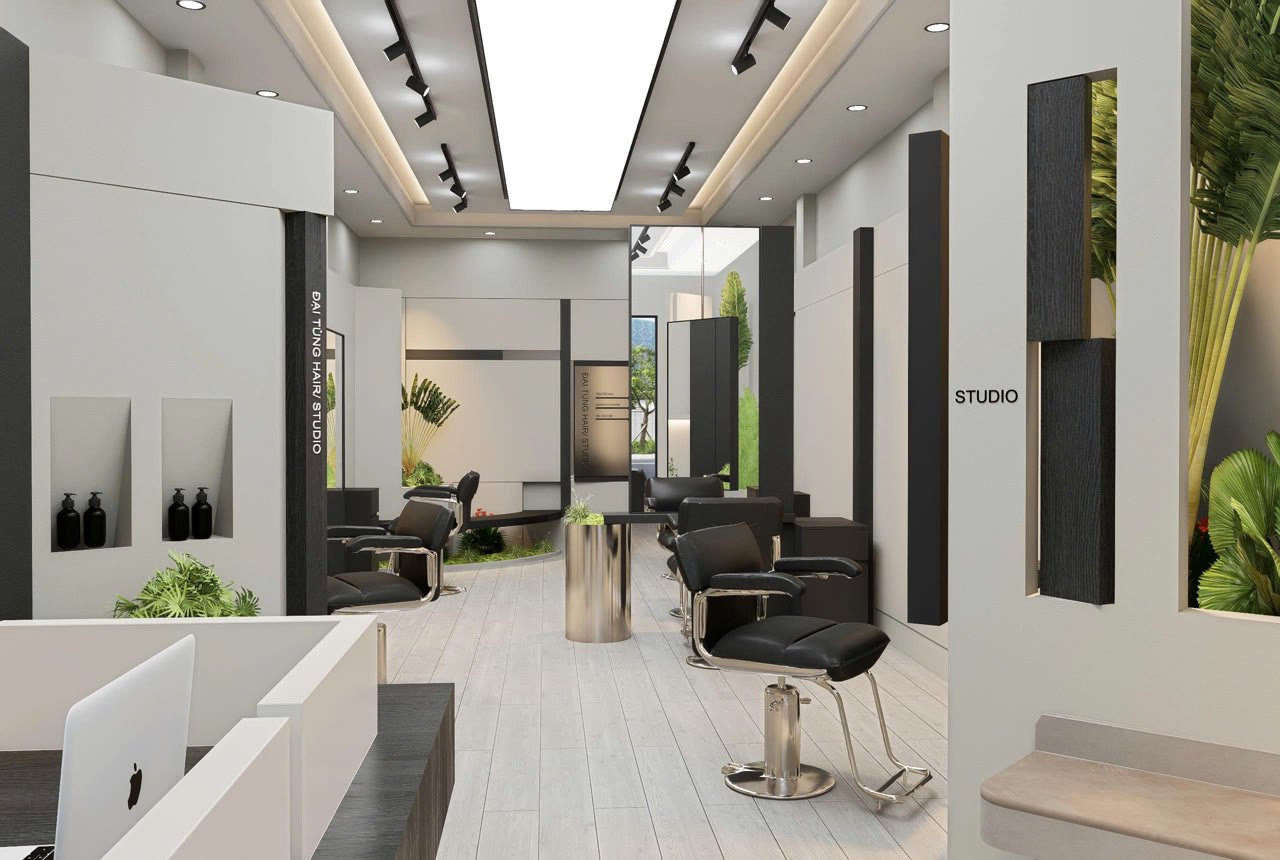 Bao nhiêu m² đủ cho một ghế cắt, một giường spa để không bị chật