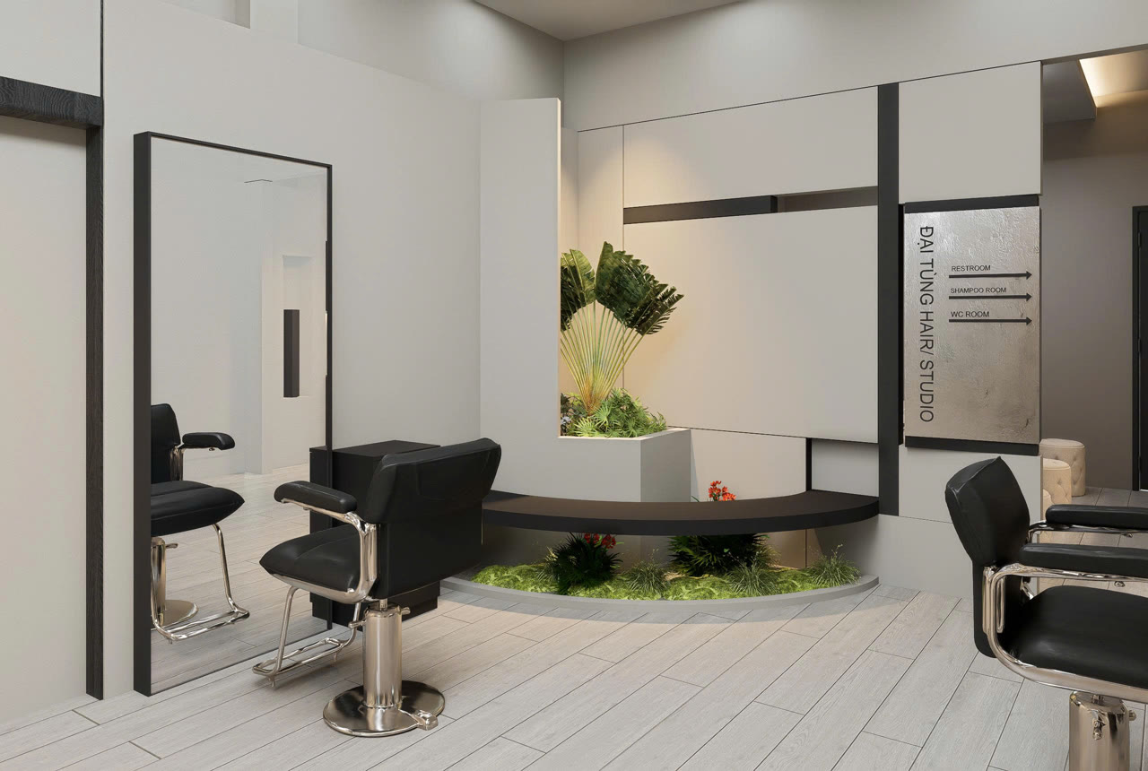 Thi Công Nội Thất Salon Tóc Tại Quận Đống Đa - Tối Ưu Mặt Bằng Phố Cổ
