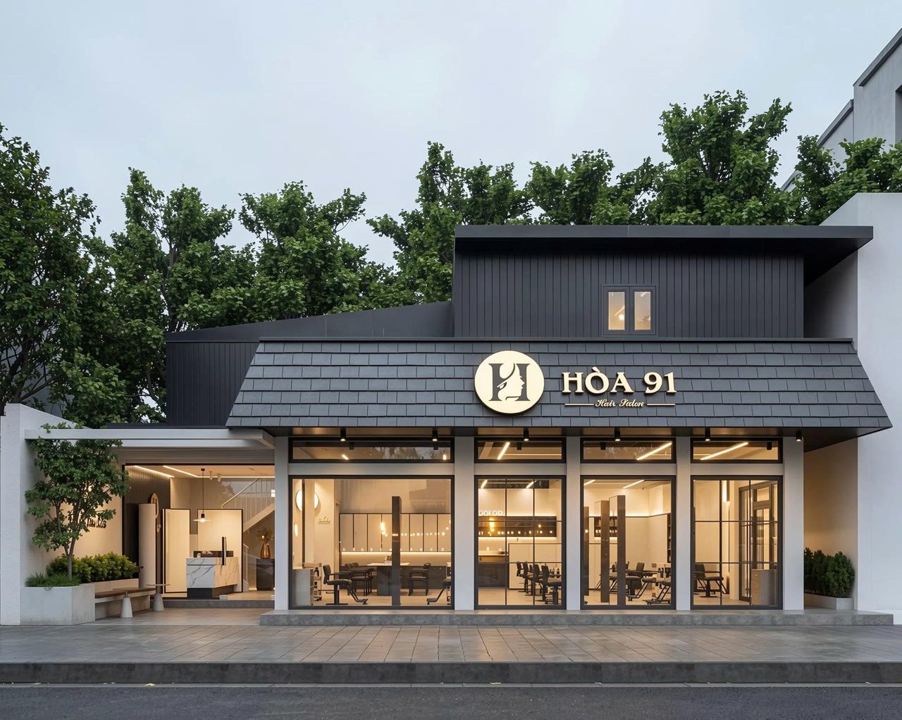 Hòa 91 Hair Salon - Nội Thất Hà Tuấn LX