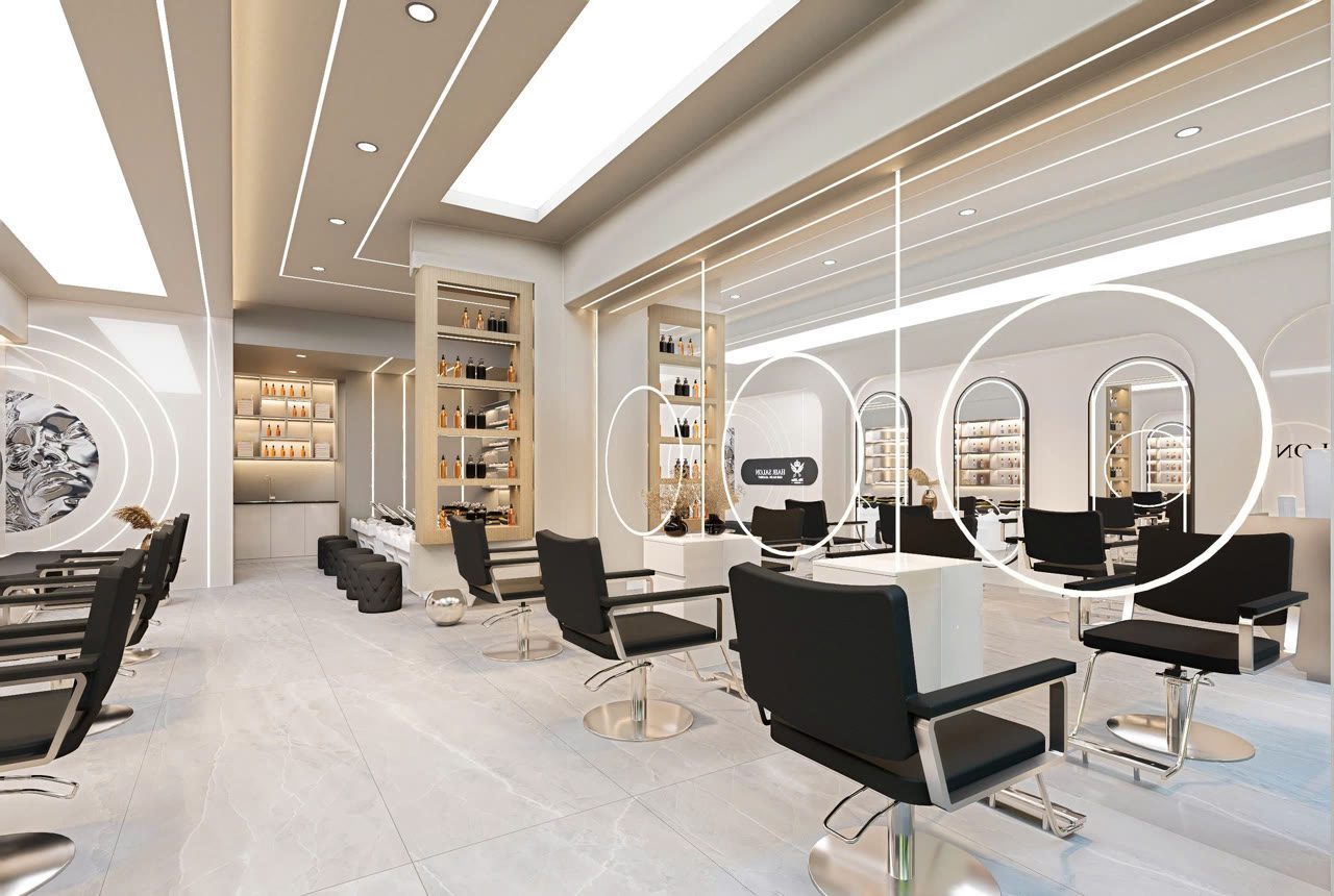 Cách bố trí ánh sáng tự nhiên cho salon tóc