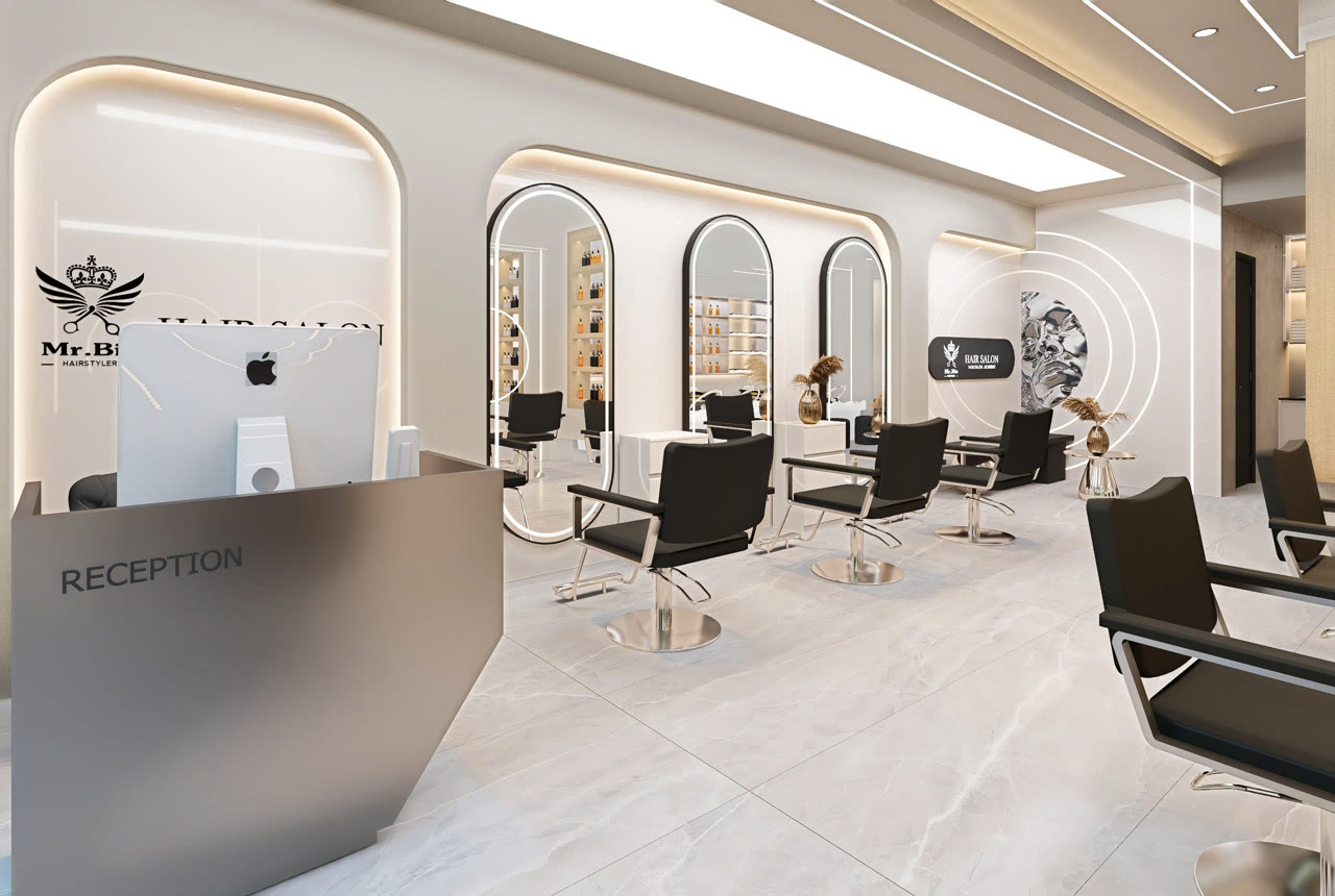 Decor salon tóc đẹp chi phí thấp: đẹp mắt mà không tốn kém