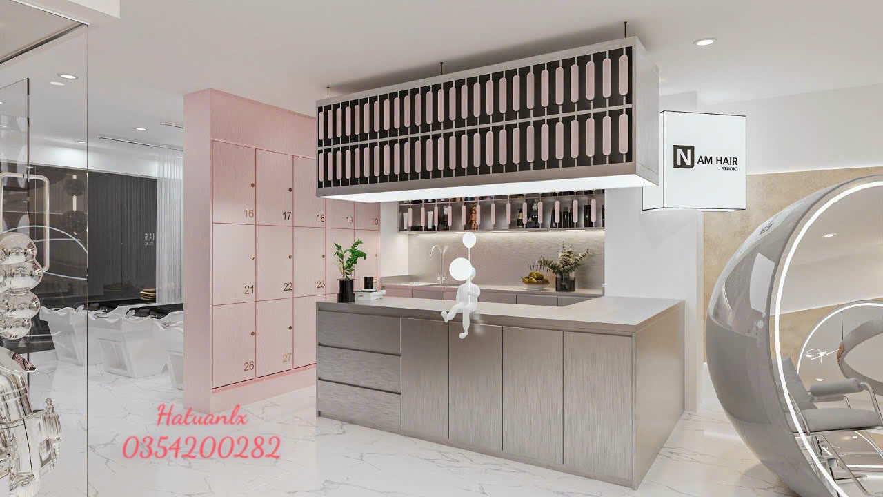 Thi công nội thất salon tại Nam Định - trọn gói, đúng tiến độ