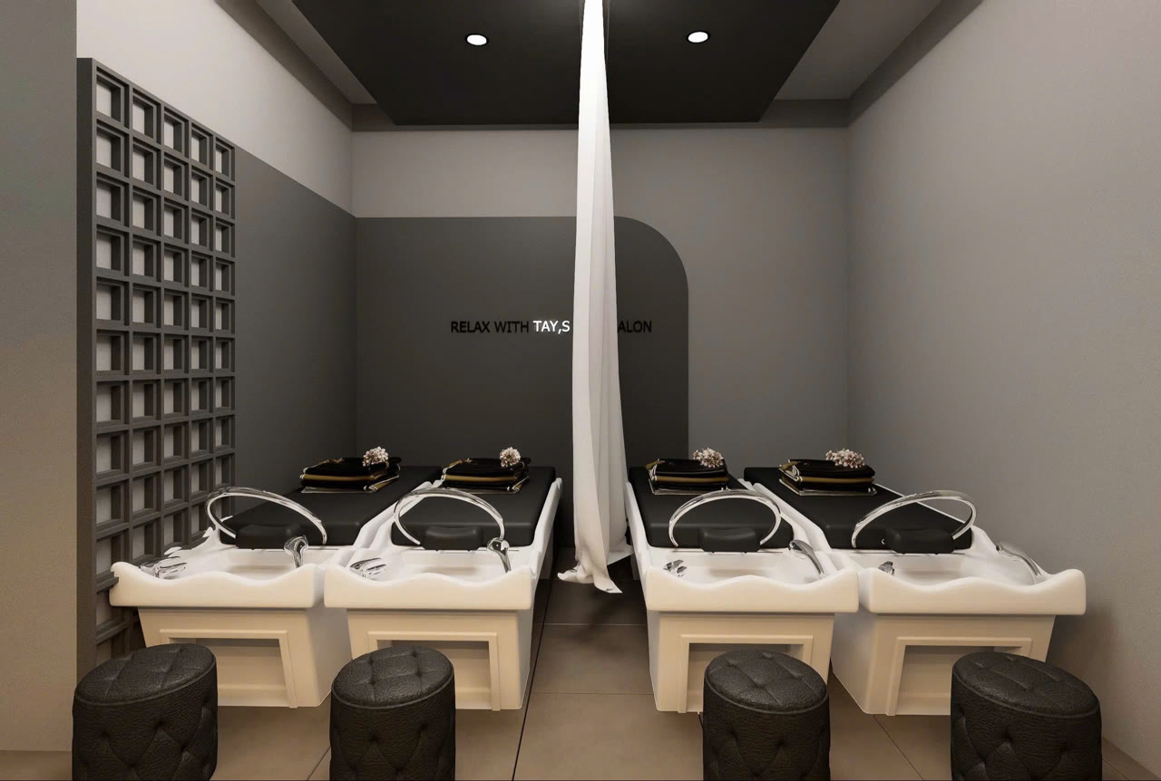 Bố trí công năng salon tóc hợp lý: phân khu đúng để đẹp mắt và vận hành hiệu quả
