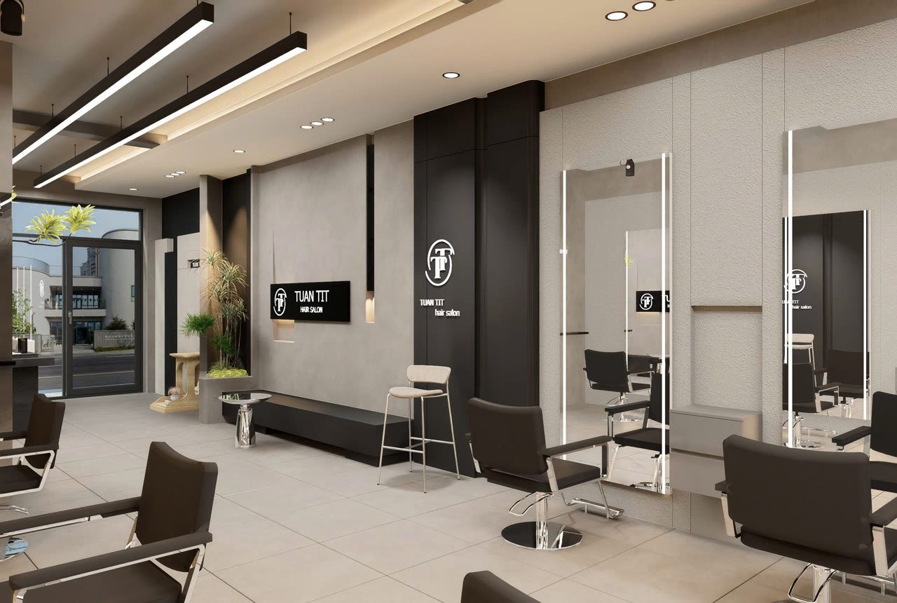 Cách bố trí ghế cắt tóc và giường gội khoa học để salon vận hành trơn tru