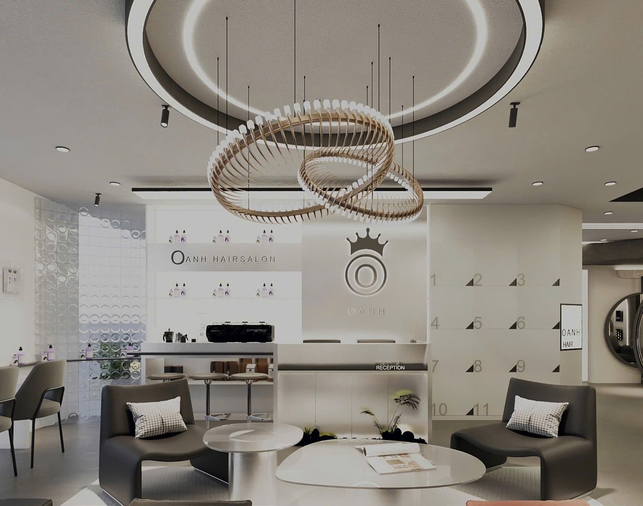 Salon Oanh - Thái Nguyên - Nội Thất Hà Tuấn LX
