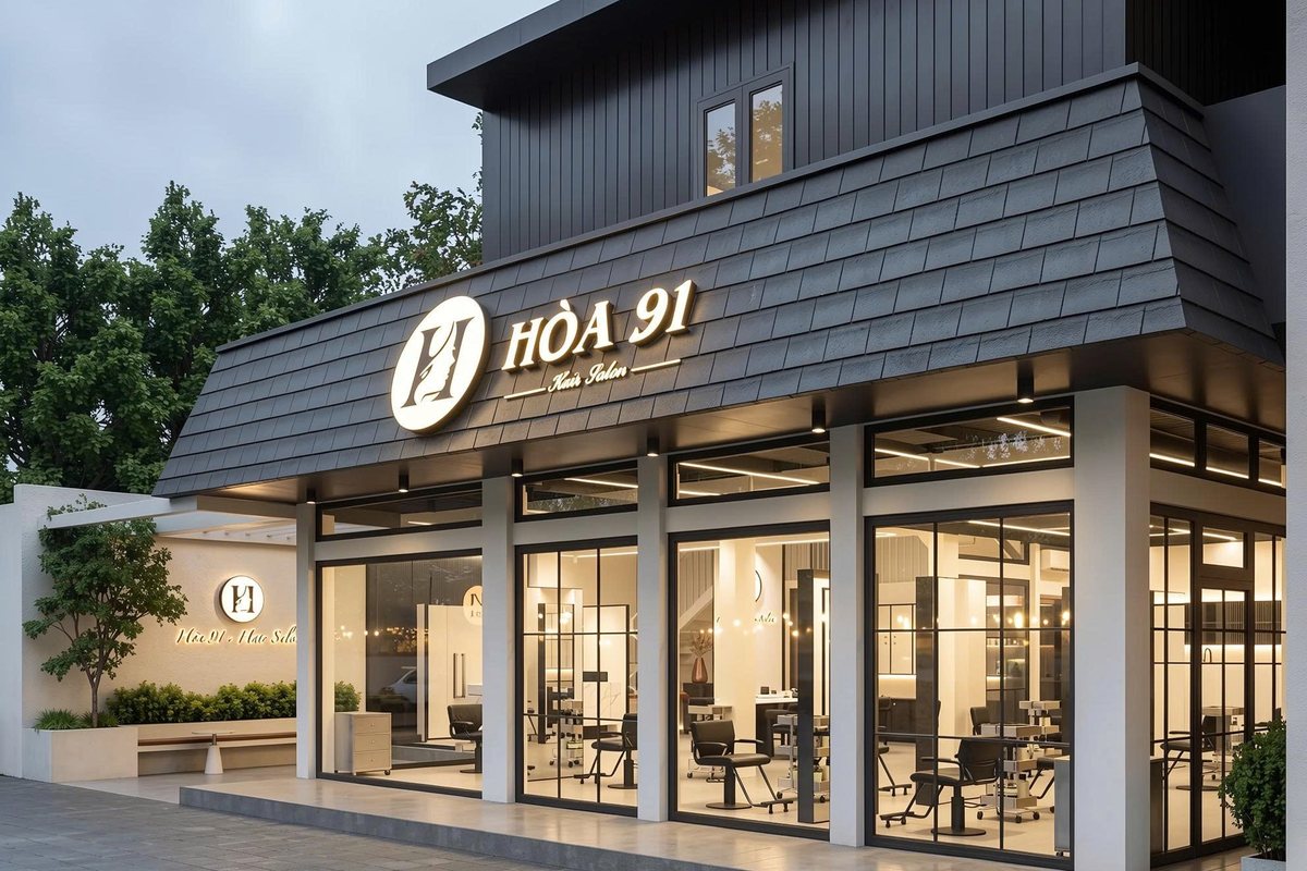 Salon tóc Hòa 91 - Đông Anh, Hà Nội - Nội Thất Hà Tuấn LX