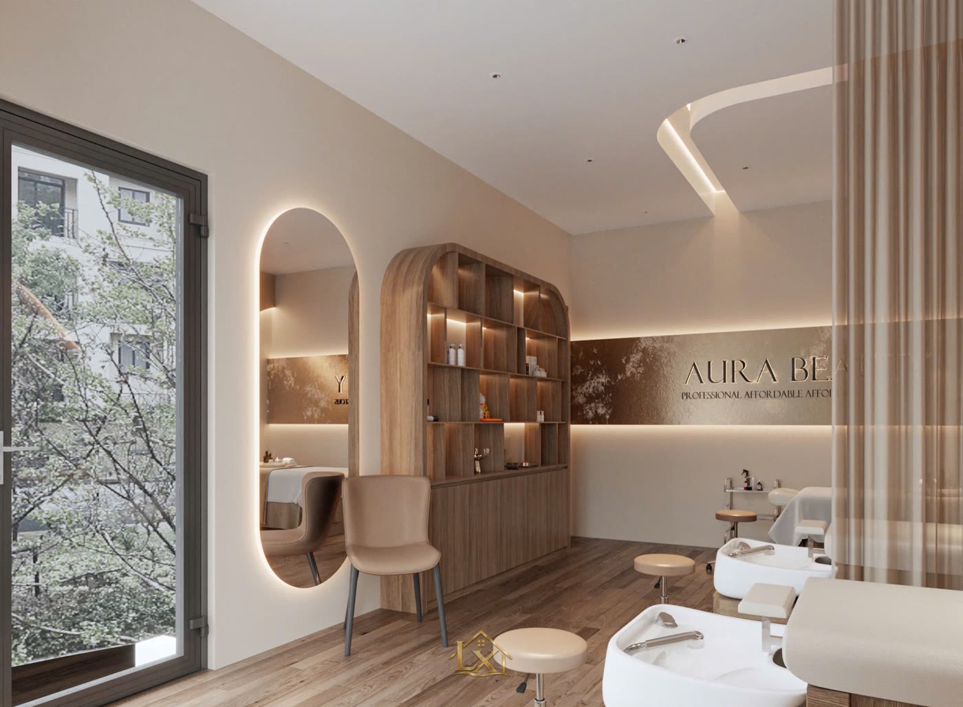 Nội thất spa thẩm mỹ do Hà Tuấn LX thi công