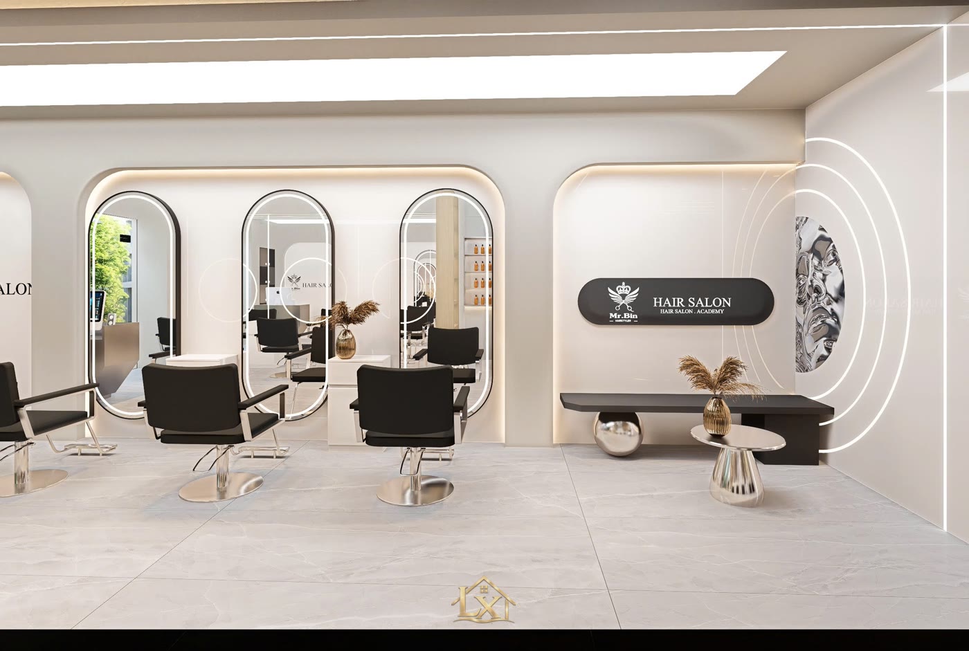 Xu hướng salon tóc tại Cổ Nhuế - Nội Thất Hà Tuấn LX