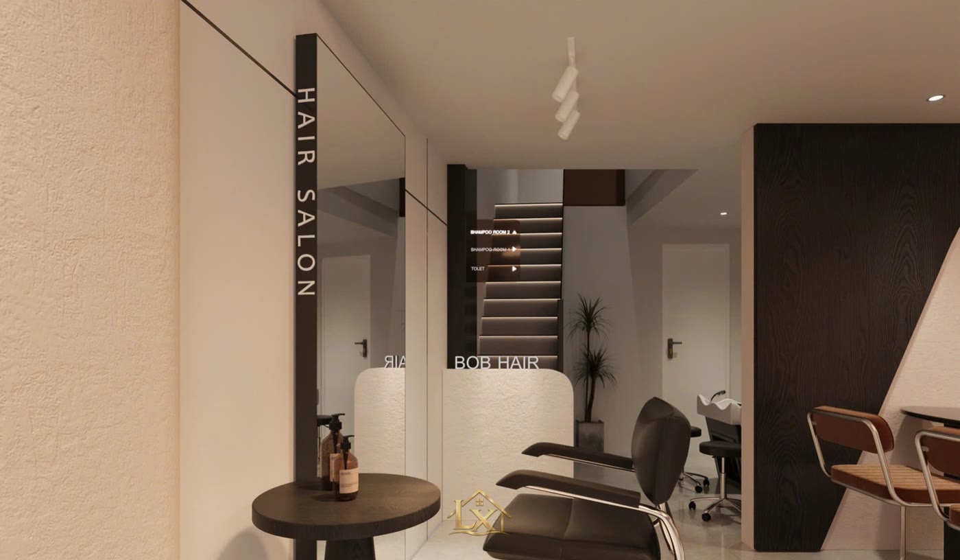 công trình salon tóc Salon Tuấn Tít - Nội Thất Hà Tuấn LX