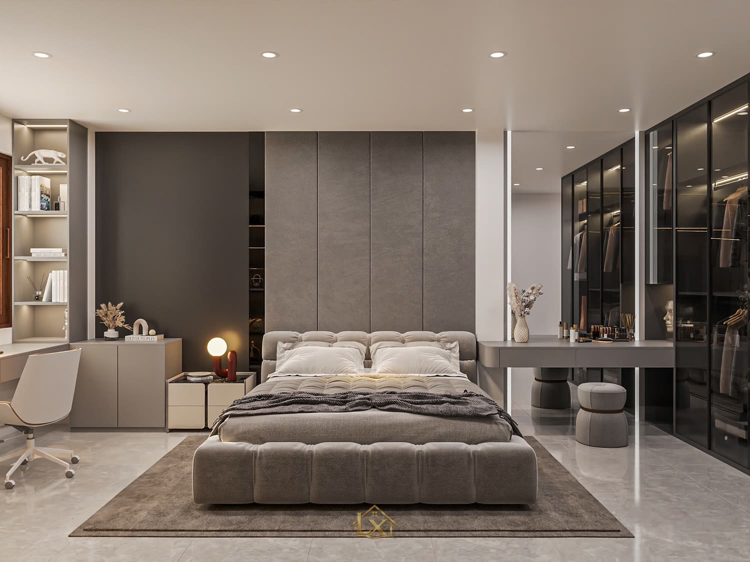 Nội thất phòng ngủ - công trình Nội Thất Hà Tuấn LX