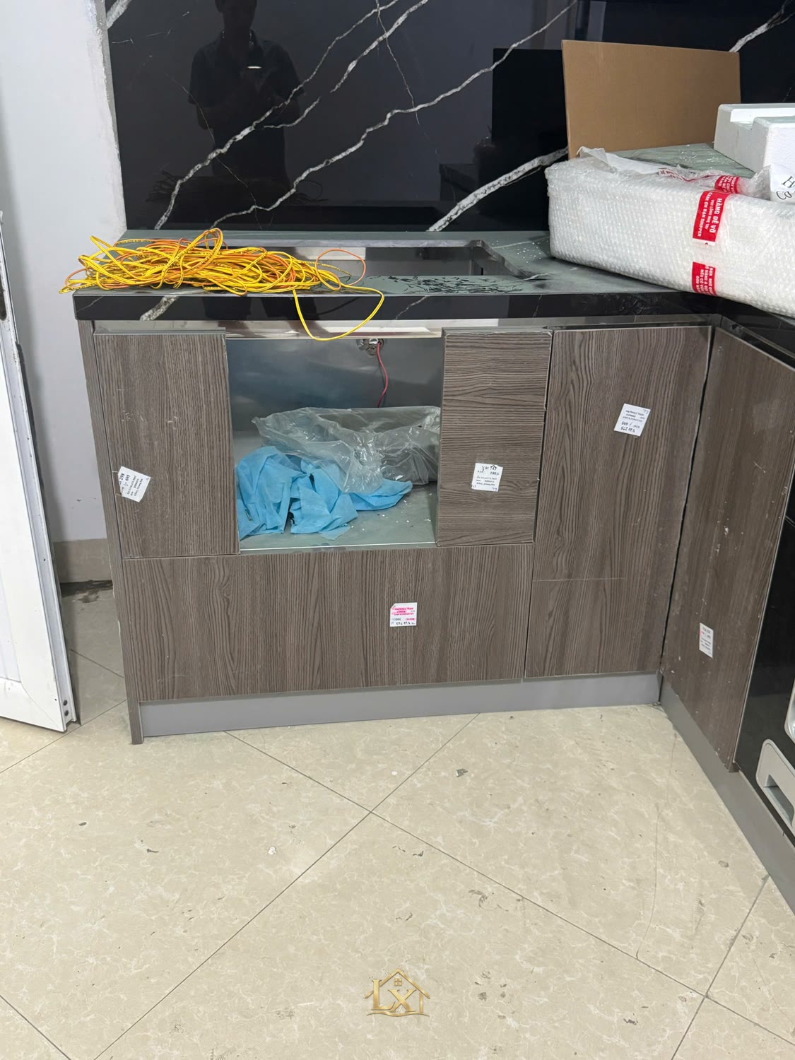 Tủ bếp gia đình - công trình Nội Thất Hà Tuấn LX