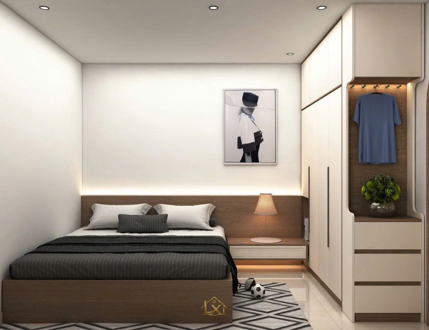 Nội thất phòng ngủ - công trình Nội Thất Hà Tuấn LX