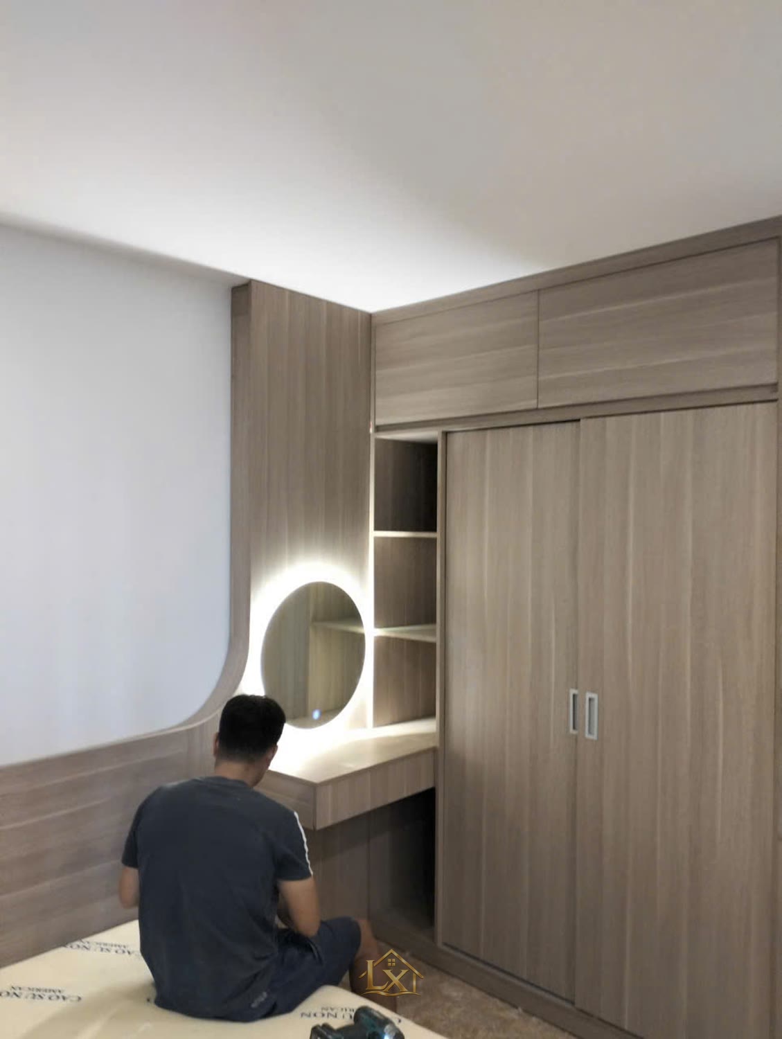 Tủ quần áo - công trình Nội Thất Hà Tuấn LX