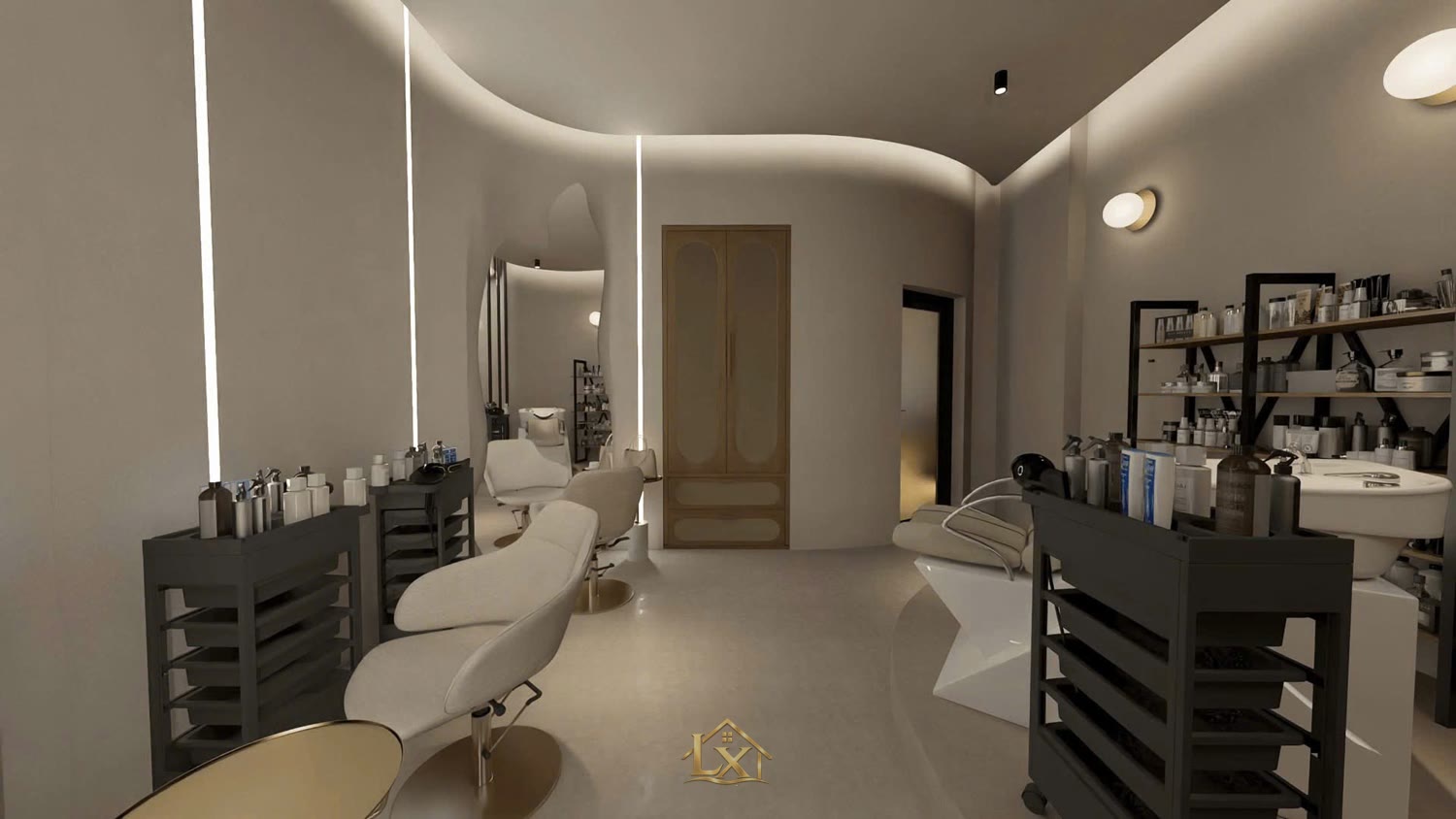 Phối màu tiệm nail nữ tính, sang trọng dễ ứng dụng