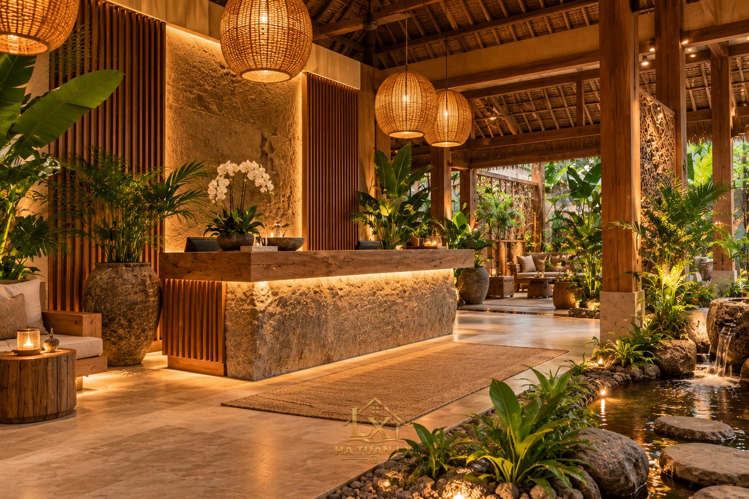 2. Bali Tropical — Phong cách Bali nhiệt đới - Nội Thất Hà Tuấn LX