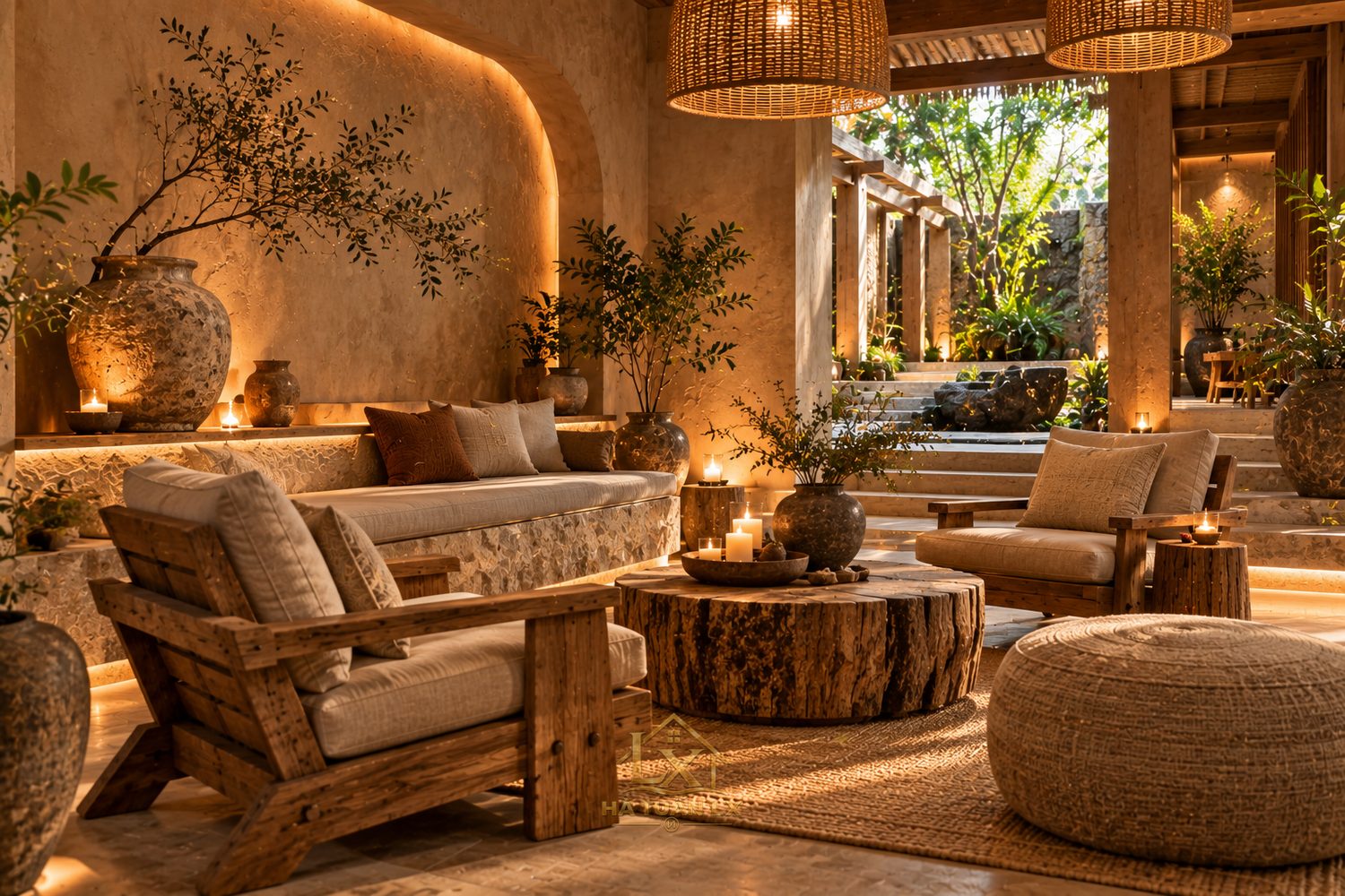 3. Wabi-Sabi — Mộc mạc tự nhiên - Nội Thất Hà Tuấn LX