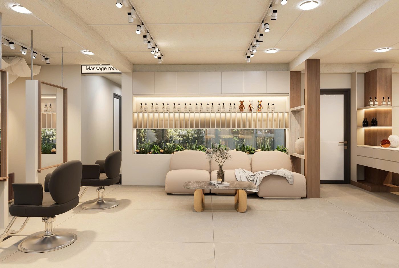 Bố Trí Công Năng Spa Mặt Phố Nhà Ống Đúng Chuẩn