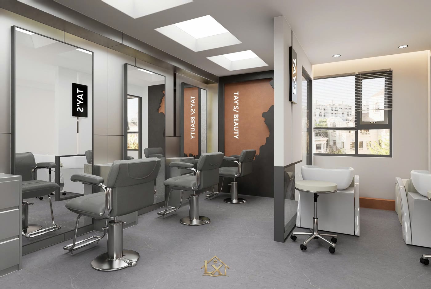 công trình salon tóc Nam Hair - Nội Thất Hà Tuấn LX