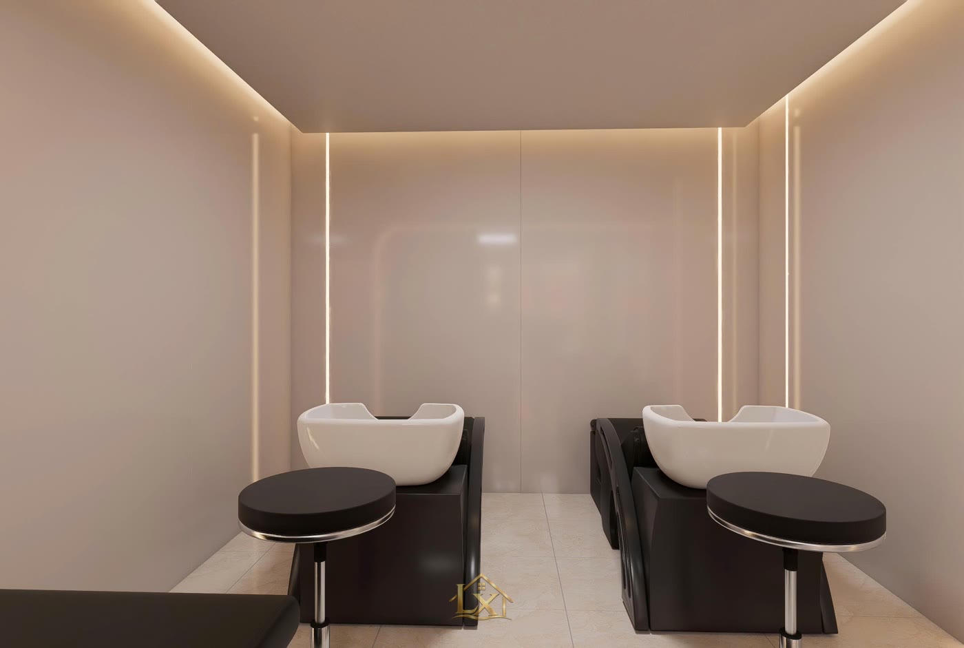 công trình salon tóc MiLo Hair Salon - Nội Thất Hà Tuấn LX