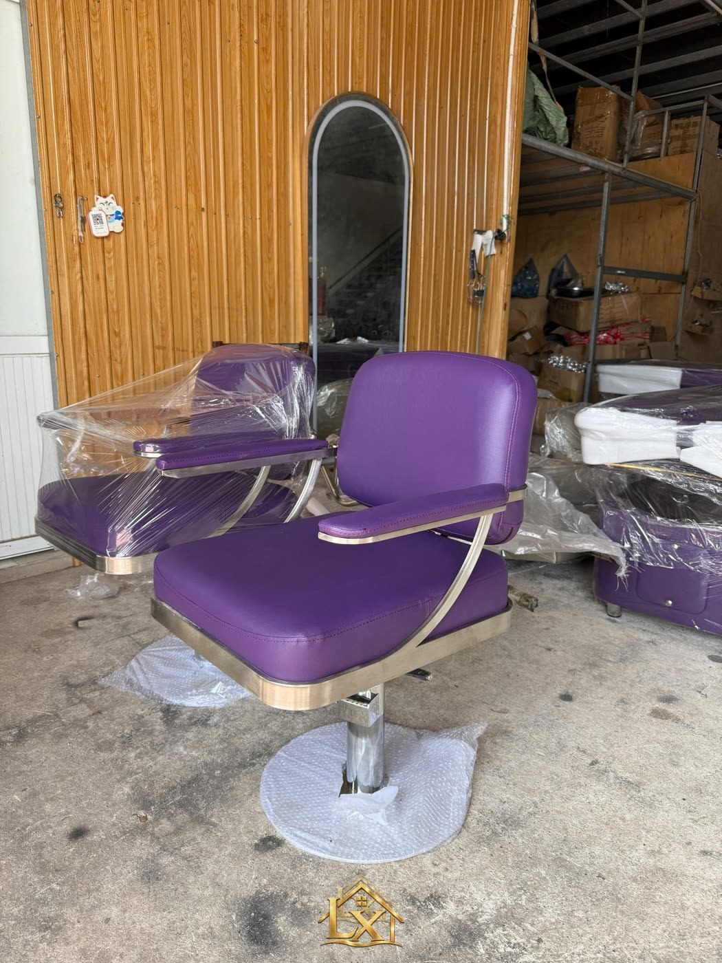 Mẫu ghế cắt tóc salon 3 - Nội Thất Hà Tuấn LX