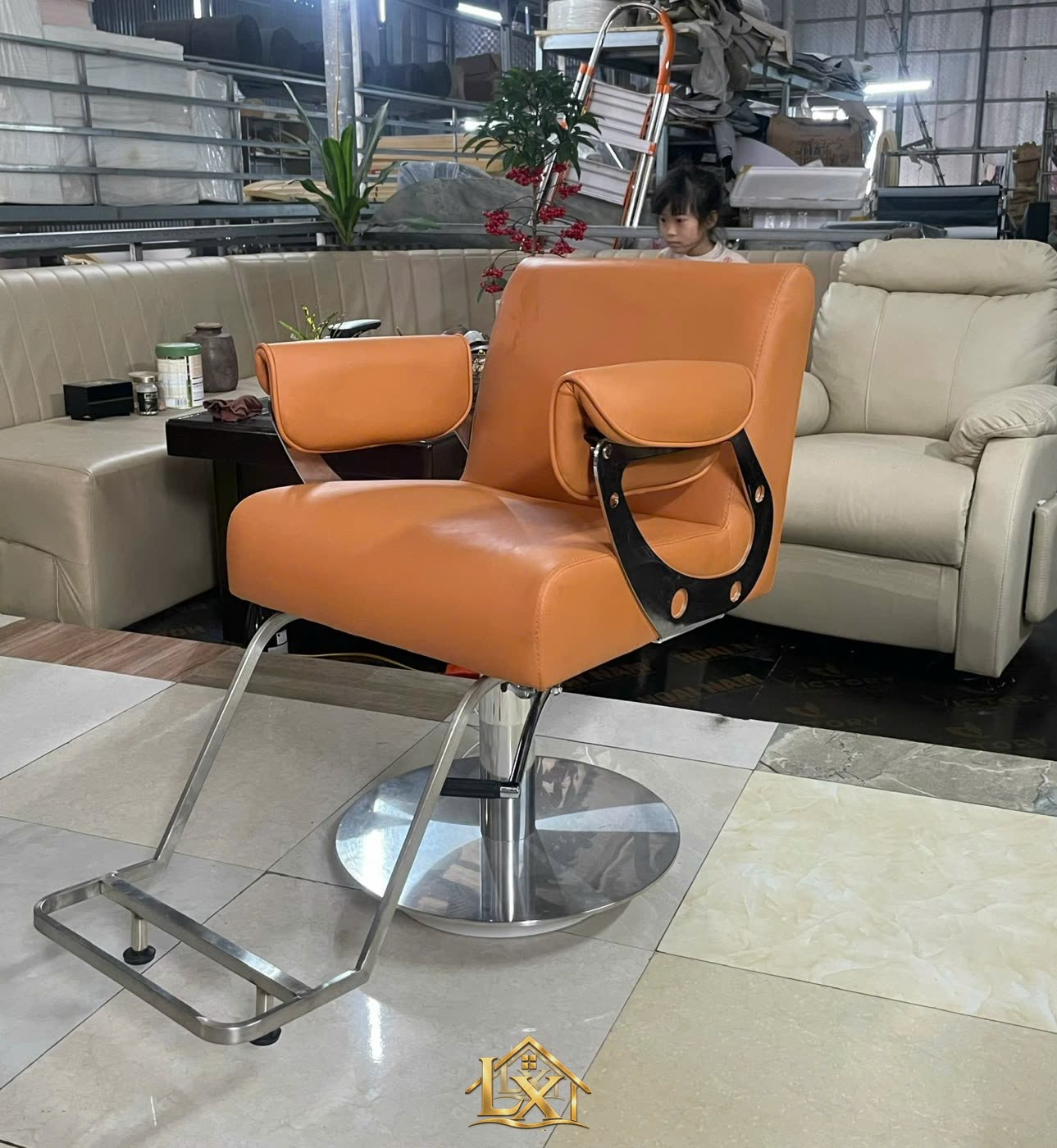 Mẫu ghế cắt tóc salon 21 - Nội Thất Hà Tuấn LX