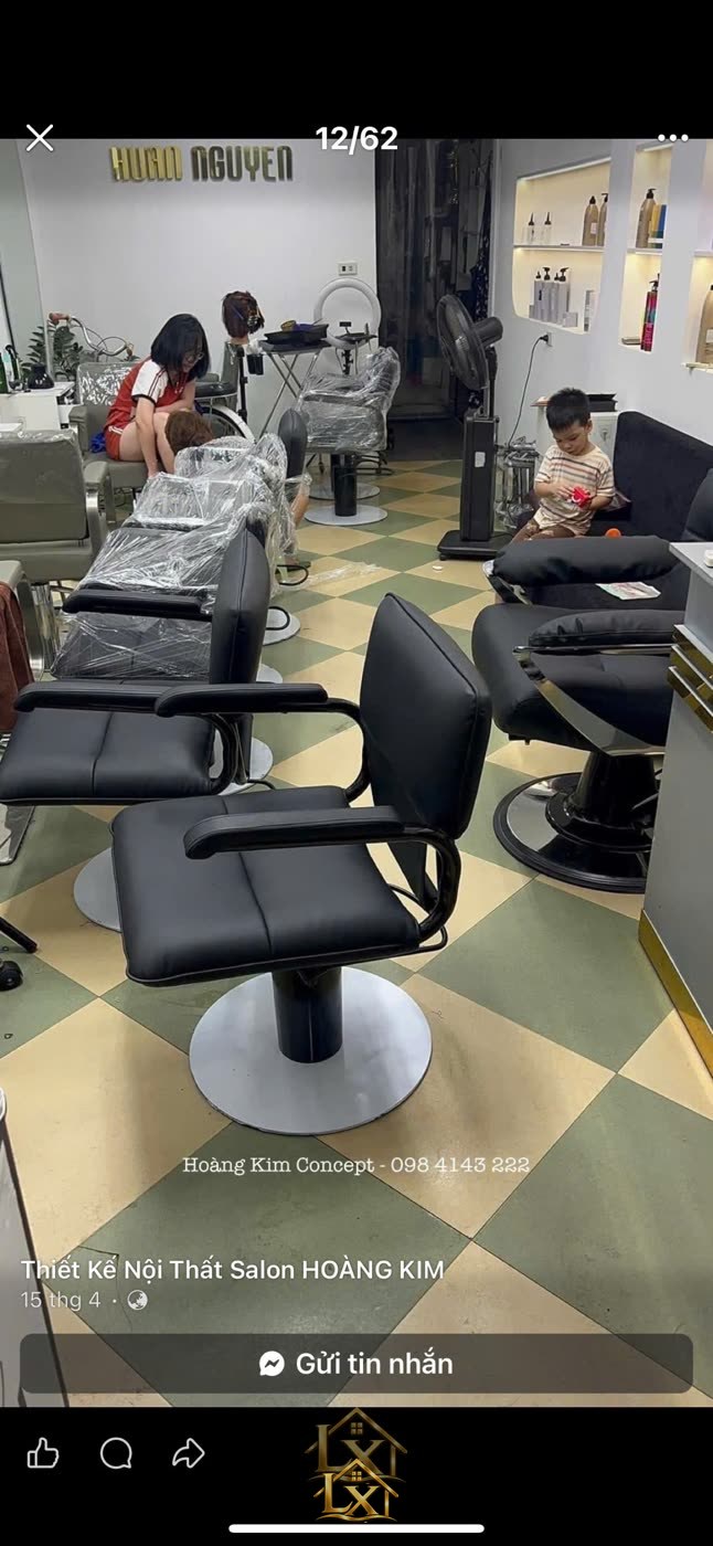 Mẫu ghế cắt tóc salon 27 - Nội Thất Hà Tuấn LX