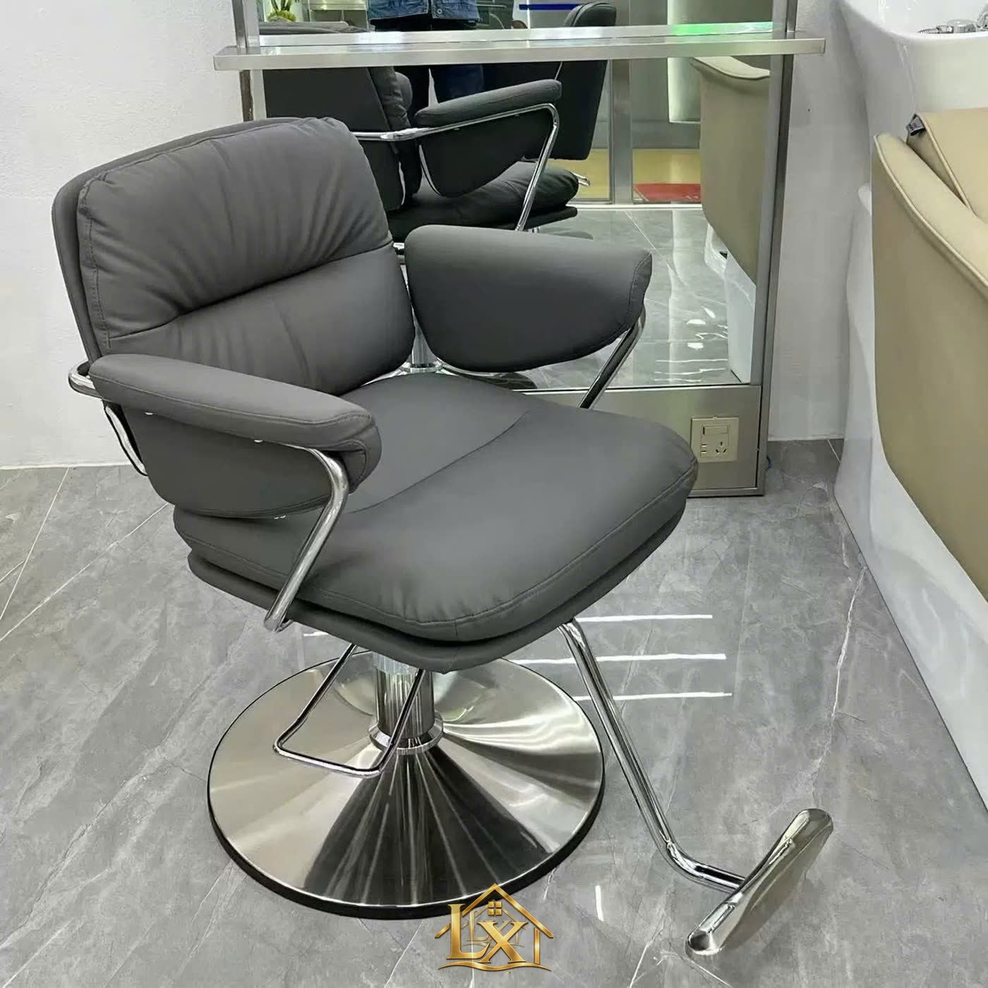 Mẫu ghế cắt tóc salon 43 - Nội Thất Hà Tuấn LX