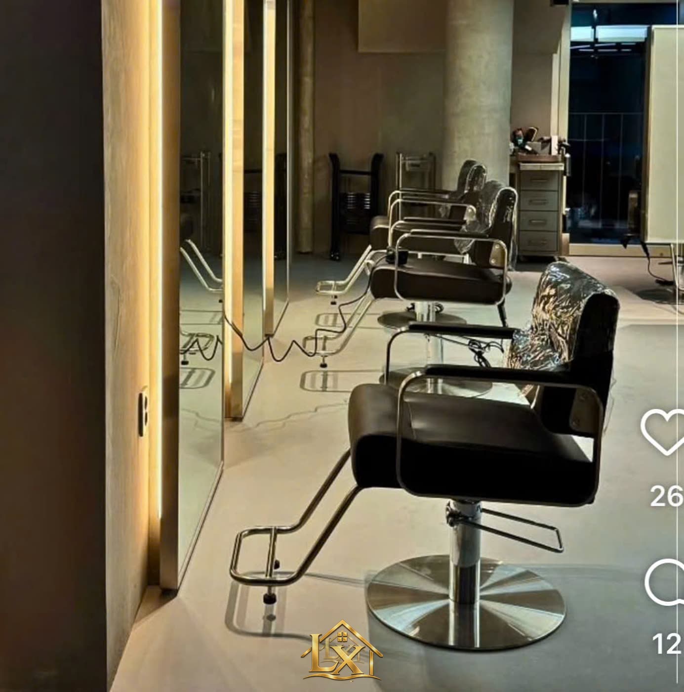 Mẫu ghế cắt tóc salon 45 - Nội Thất Hà Tuấn LX