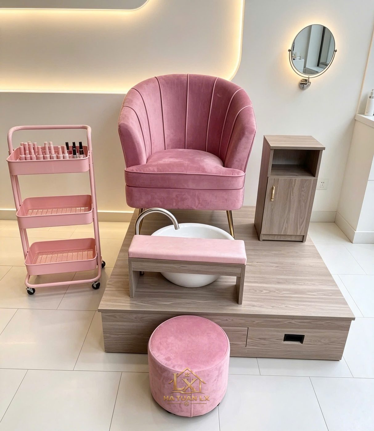 Ghế nail · ghế spa chân — Nội Thất Hà Tuấn LX