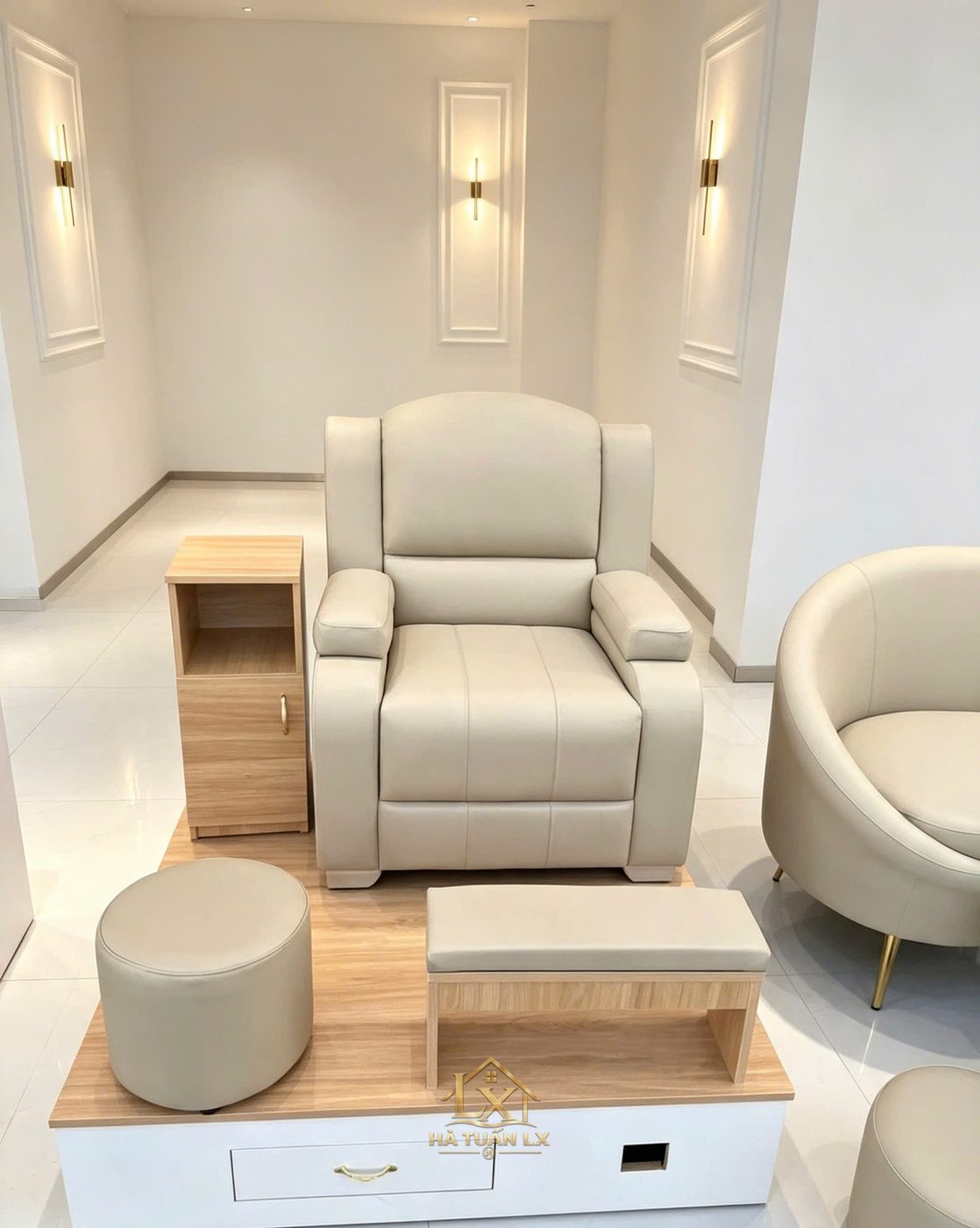 Ghế nail · ghế spa chân — Nội Thất Hà Tuấn LX