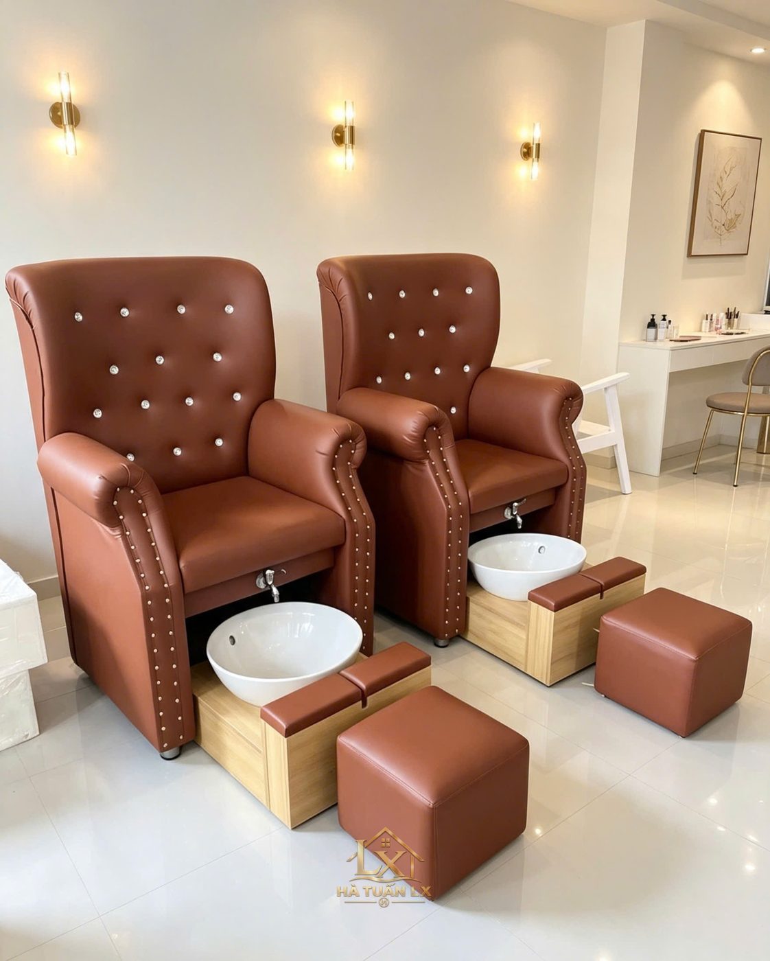 Ghế nail · ghế spa chân — Nội Thất Hà Tuấn LX