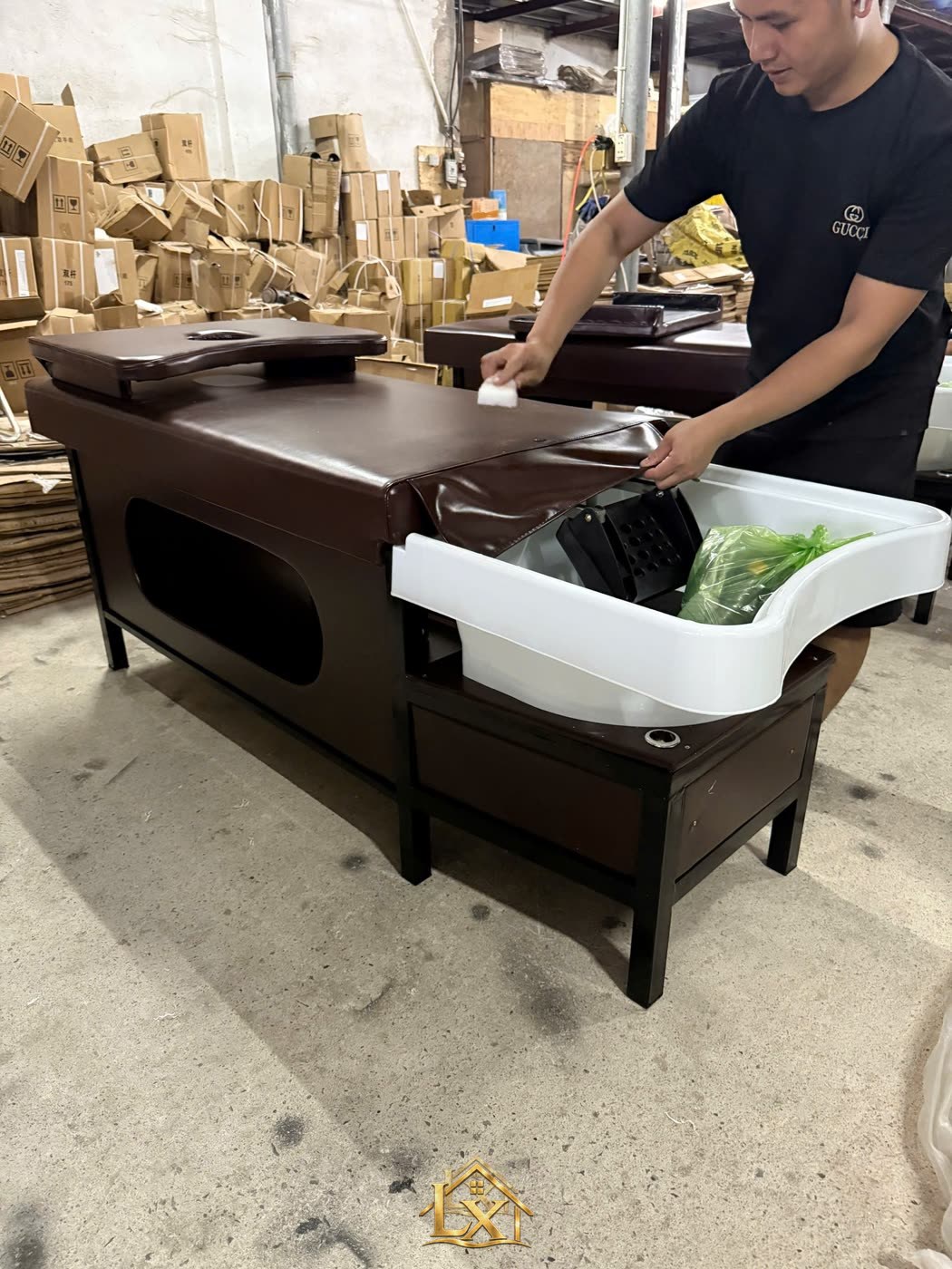 Mẫu giường gội đầu / dưỡng sinh 15 - Nội Thất Hà Tuấn LX