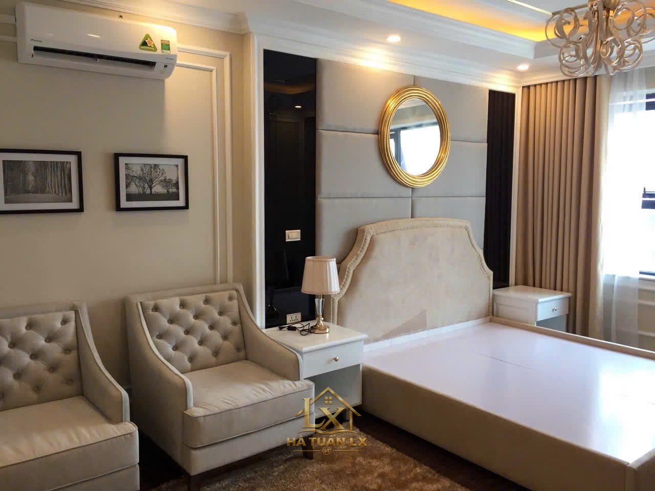 Giường ngủ / phòng ngủ mẫu 13 - Nội Thất Hà Tuấn LX