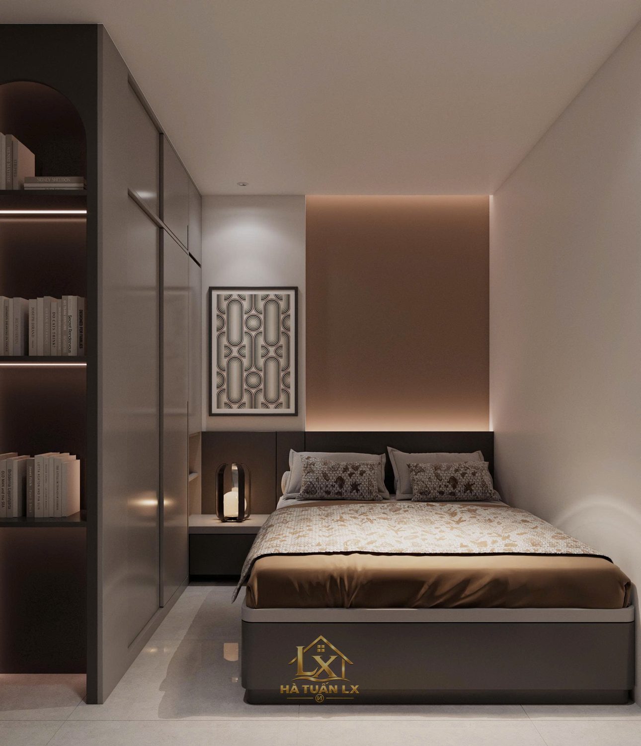 Nội thất phòng ngủ (thiết kế 3D) - Nội Thất Hà Tuấn LX