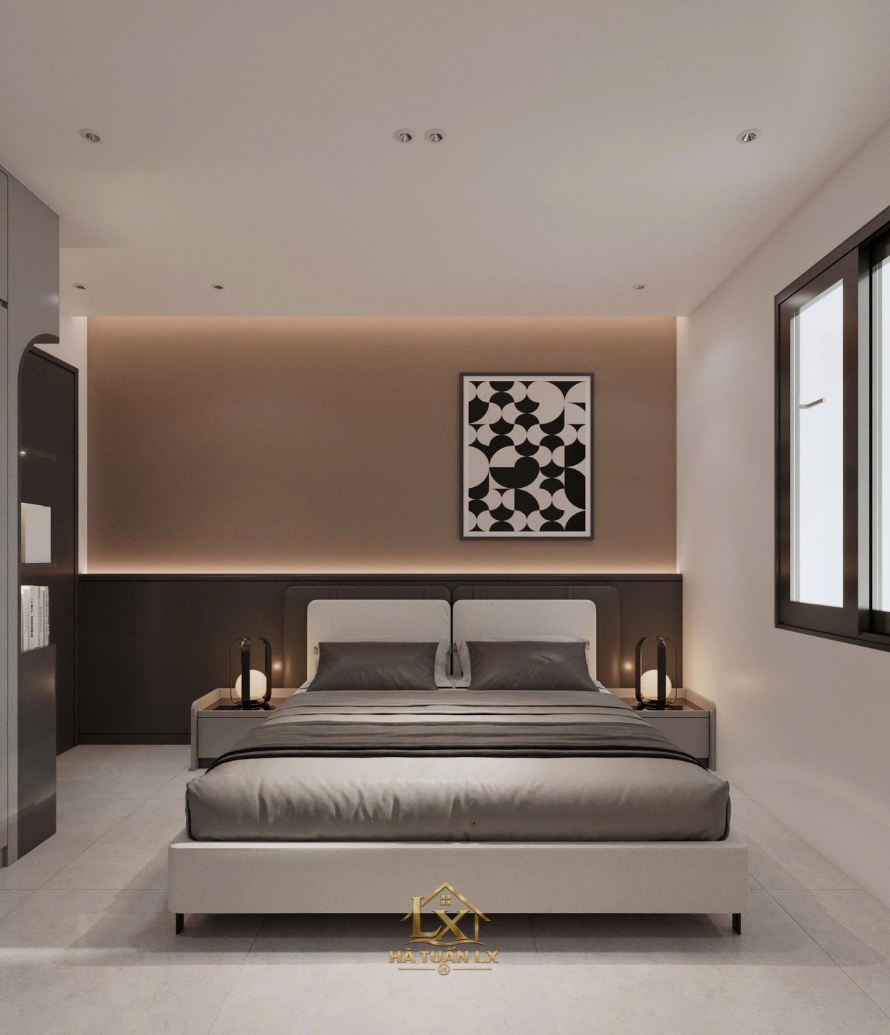 Nội thất phòng ngủ (thiết kế 3D) - Nội Thất Hà Tuấn LX
