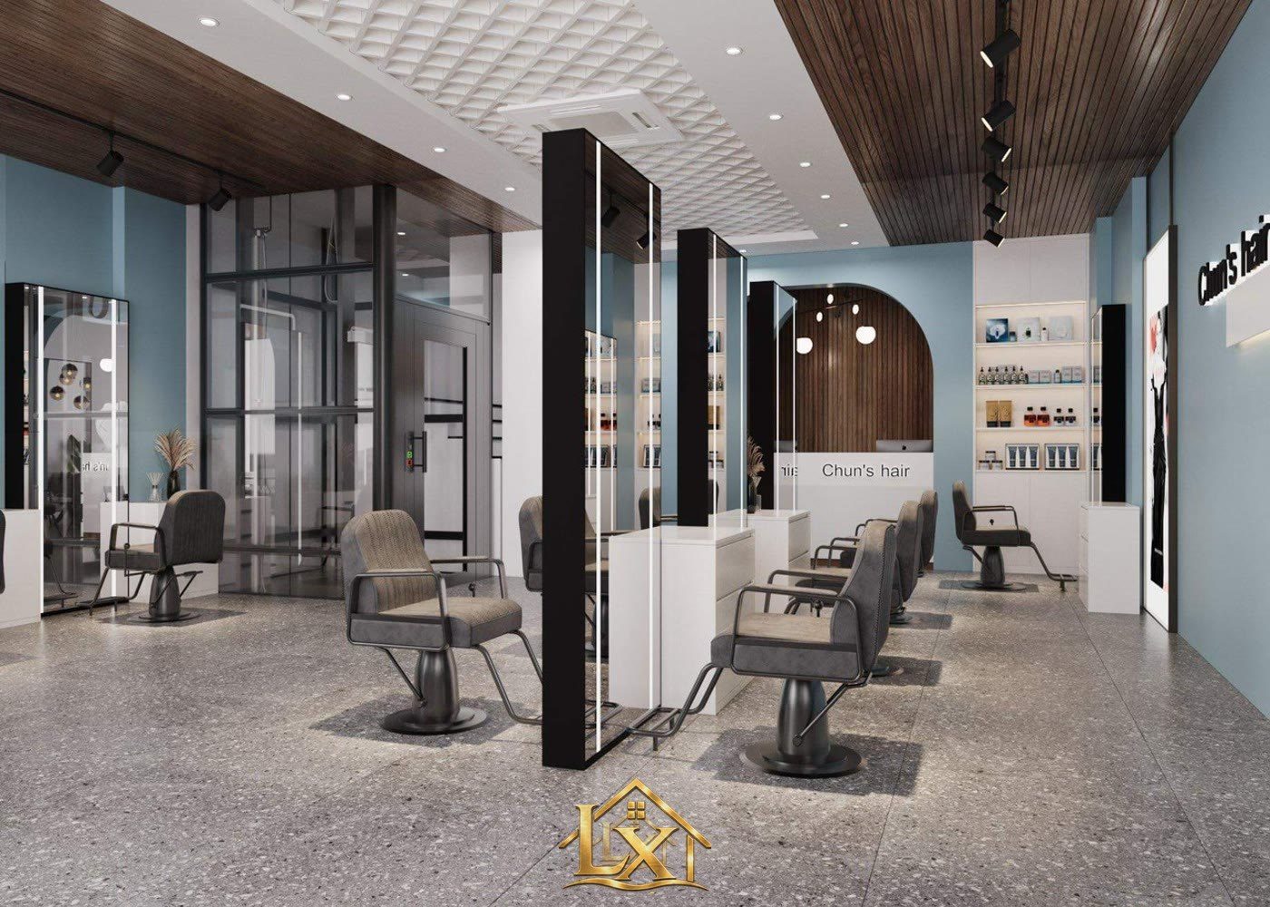 Mẫu gương salon thực tế do Nội Thất Hà Tuấn LX thi công 41 - Nội Thất Hà Tuấn LX