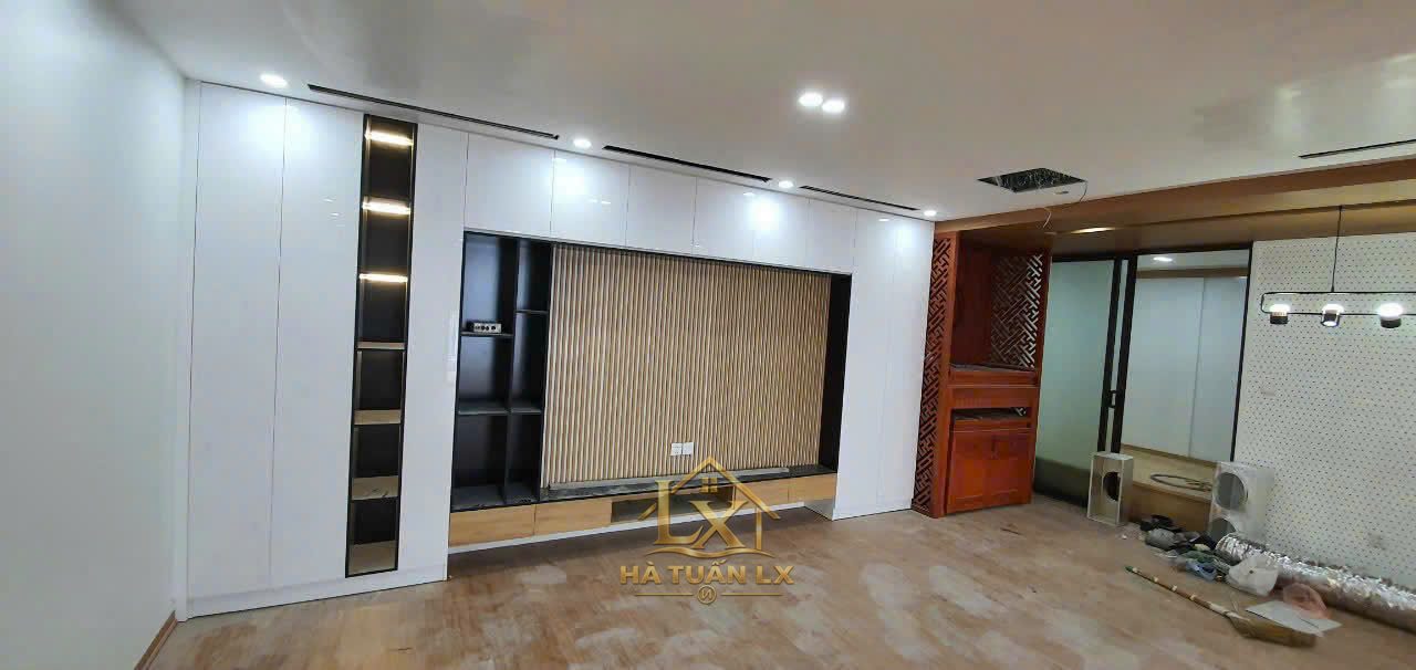 Vách tivi & vách trang trí mẫu 11 - Nội Thất Hà Tuấn LX