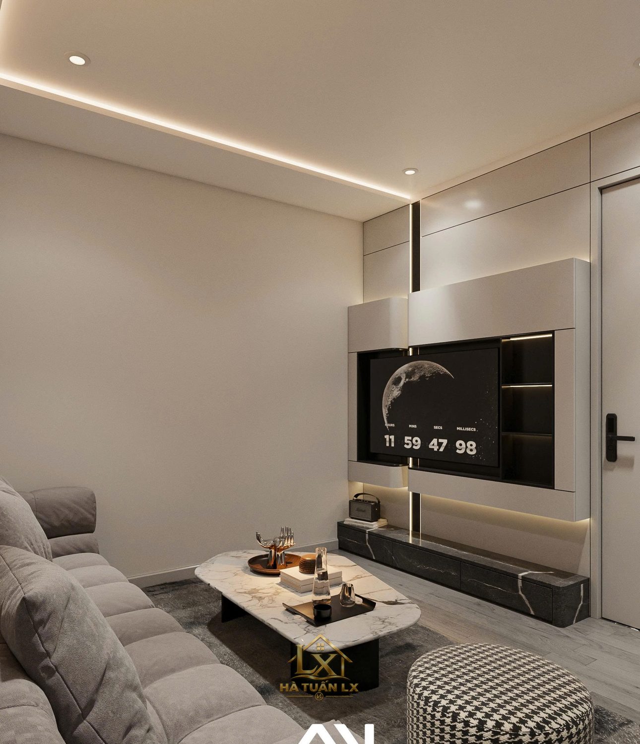 Phối cảnh 3D thiết kế nội thất tham khảo - Nội Thất Hà Tuấn LX