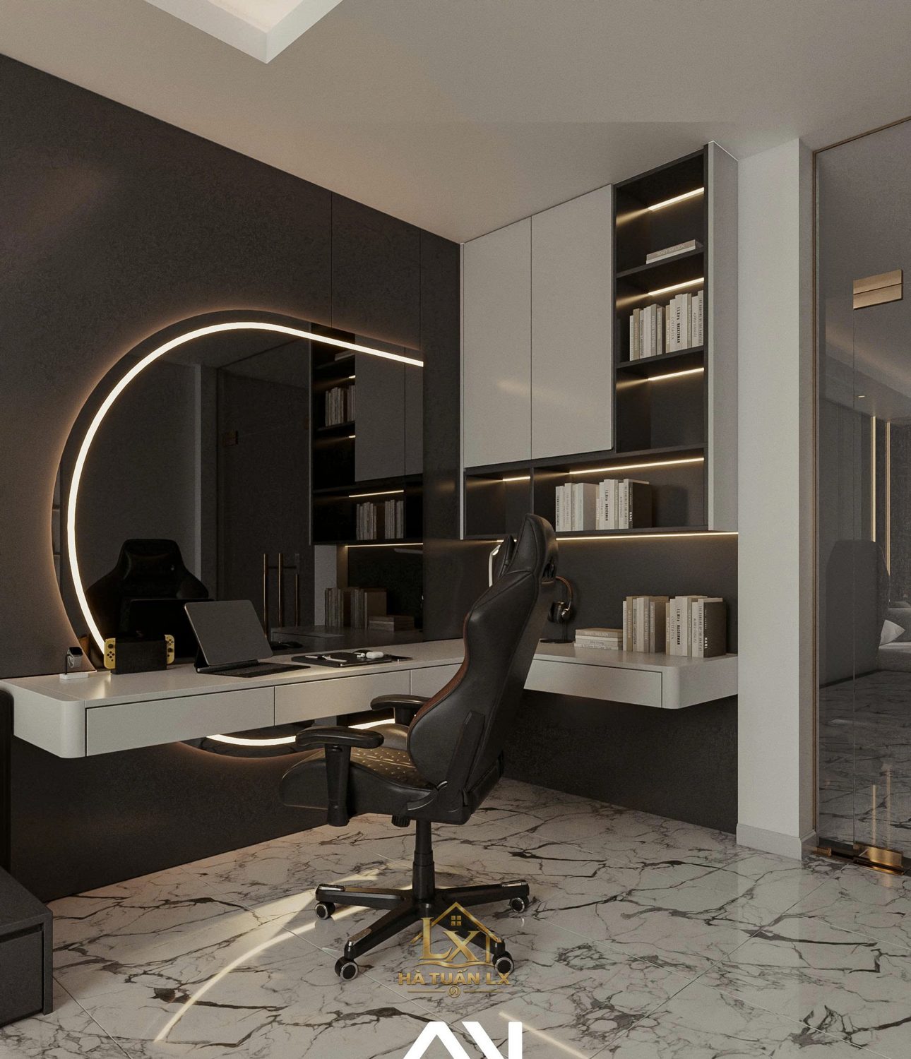 Nội thất gia đình (thiết kế 3D) - Nội Thất Hà Tuấn LX
