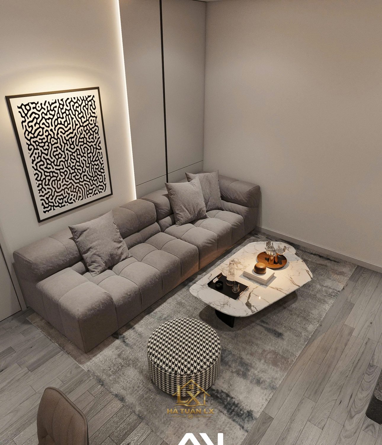 Nội thất gia đình (thiết kế 3D) - Nội Thất Hà Tuấn LX