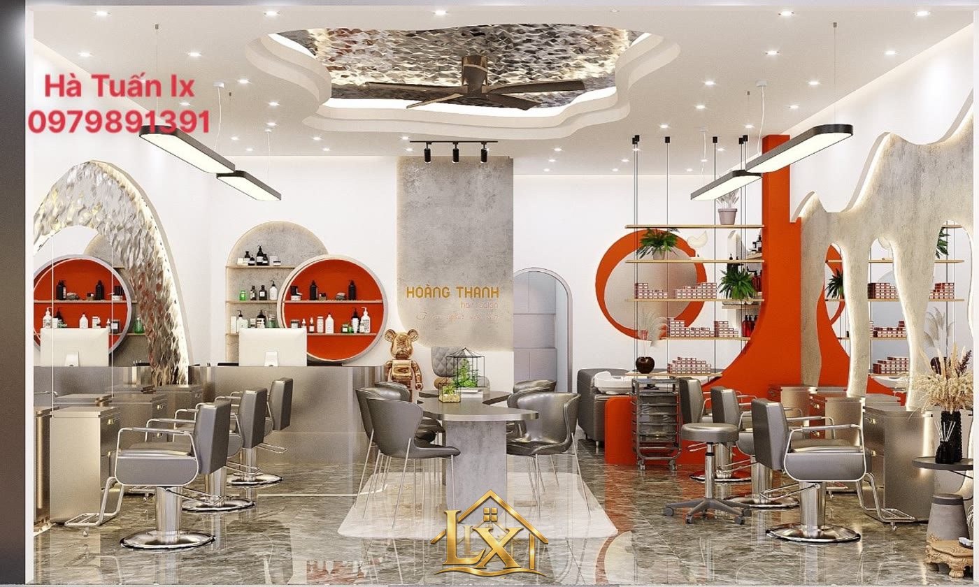 Mẫu quầy lễ tân salon thực tế do Nội Thất Hà Tuấn LX thi công 45 - Nội Thất Hà Tuấn LX