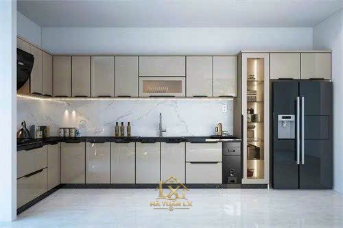 Tủ bếp gia đình mẫu 11 - Nội Thất Hà Tuấn LX