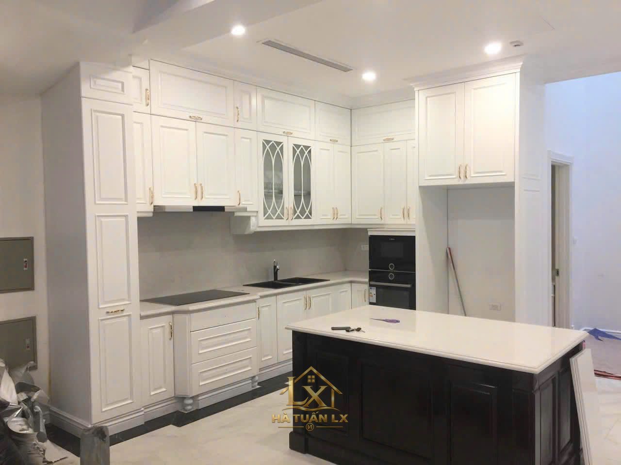 Tủ bếp gia đình mẫu 14 - Nội Thất Hà Tuấn LX