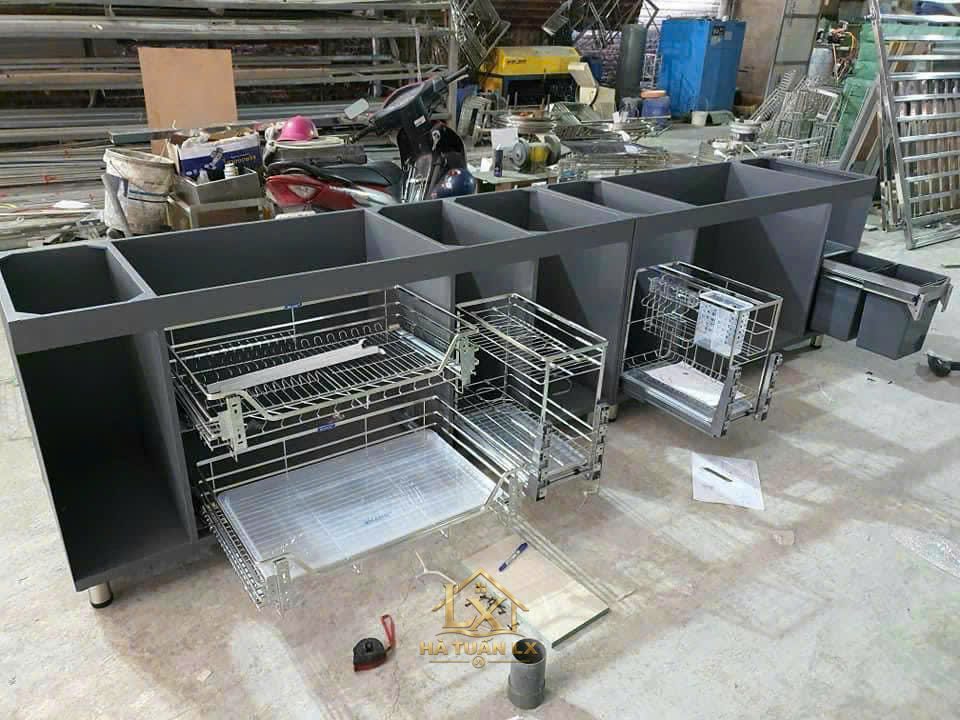 Tủ bếp gia đình mẫu 20 - Nội Thất Hà Tuấn LX