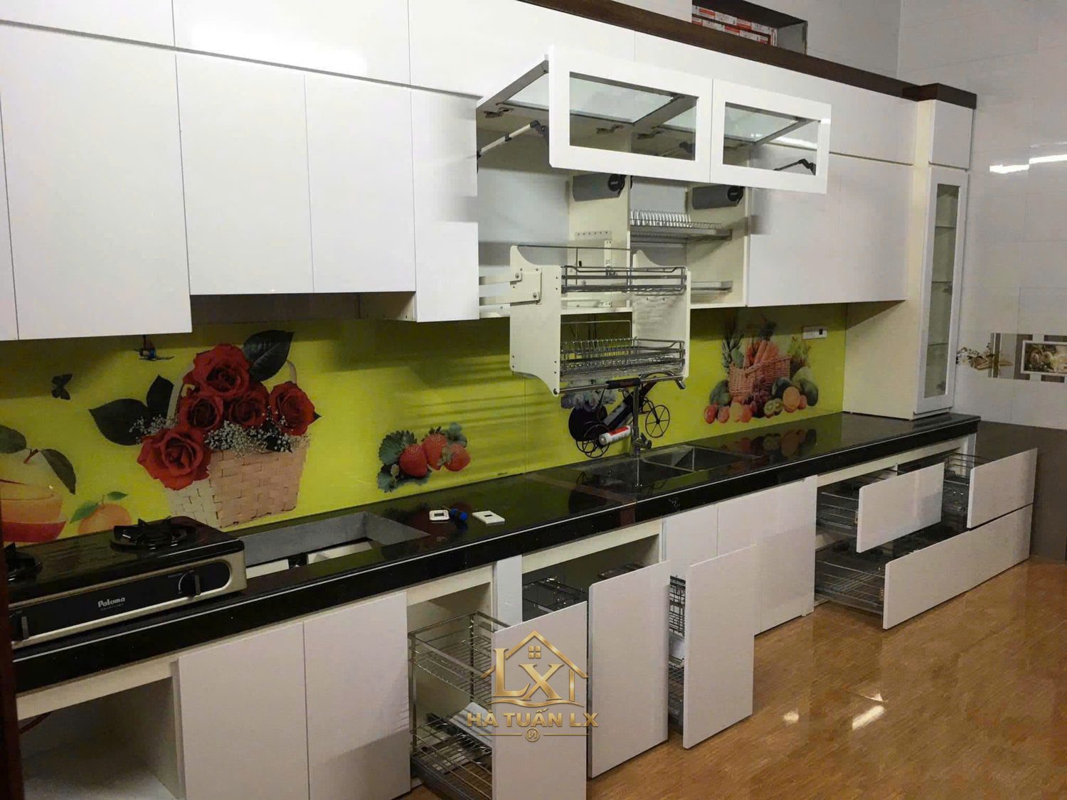 Tủ bếp gia đình mẫu 27 - Nội Thất Hà Tuấn LX