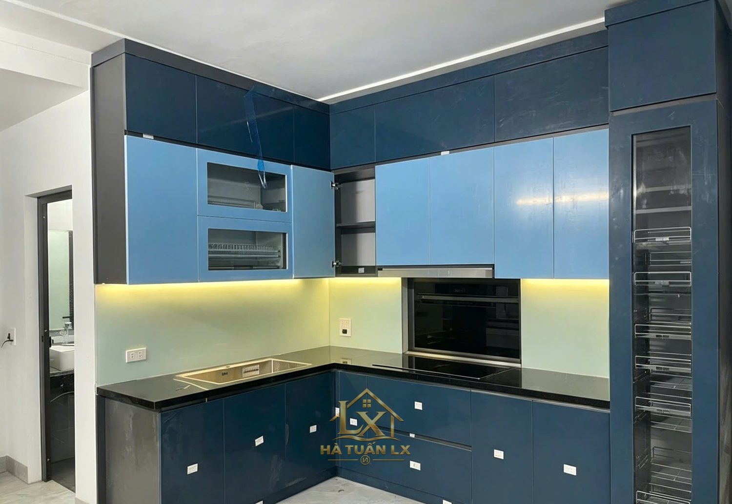 Tủ bếp gia đình - Nội Thất Hà Tuấn LX