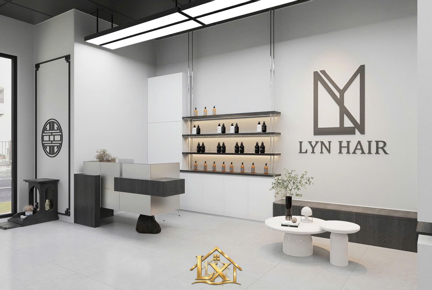 Mẫu tủ trưng bày sản phẩm mỹ phẩm salon do Nội Thất Hà Tuấn LX thi công 23 - Nội Thất Hà Tuấn LX